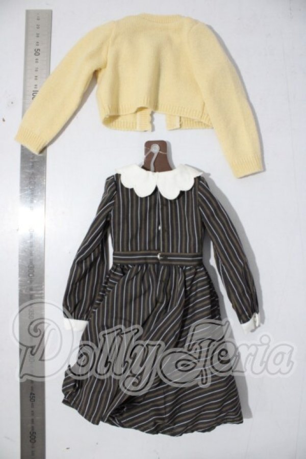 画像2: SD/OF:VOLKS製 ストライプワンピセット(クリーム) U-26-04-08-147-TN-ZU (2)