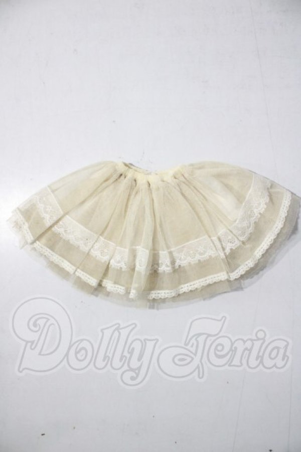 画像1: SDM＆MSD/OF:チュールスカート(アイボリー)・ミニ U-26-04-15-173-TN-ZU (1)