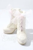 画像1: SDM/Organza Lace-up Boots / mini U-26-08-26-205-TN-ZU (1)