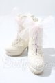 画像: SDM/Organza Lace-up Boots / mini U-26-08-26-205-TN-ZU