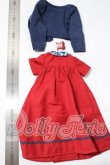 画像2: SDM/OF:よそゆきワンピセット(ダークレッド)・ミニ U-26-09-09-135-TN-ZU (2)