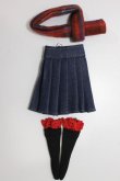 画像1: 1/6（25-27ｃｍドール）/OF:デニムスカート＆靴下、マフラーセット  S-23-09-27-032-KD-ZS (1)