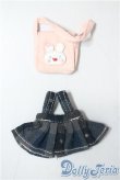 画像1: 11ｃｍドール/OF:ジャンパースカート＆鞄セット A-25-08-27-1039-KD-ZU (1)