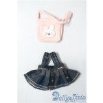 画像: 11cmドール/OF:ジャンパースカート&鞄セット A-25-08-27-1039-KD-ZU