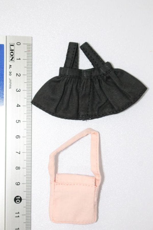 画像2: 11ｃｍドール/OF:ジャンパースカート＆鞄セット S-23-12-27-007-KD-ZS (2)