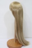 画像2: 9-10inch/ウィッグ(ロングストレート/ブロンド) S-25-03-23-381-GN-ZS (2)
