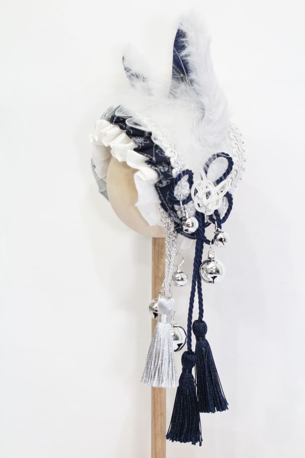 画像2: SD/OF:耳付きカチューシャ『宝来鈴の福音』白藍:angeldear様製 S-25-01-05-403-GN-ZS (2)