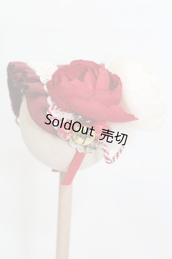 画像2: SD/OF:宝来鈴の軽やかな音色のお花カチューシャ:angeldear様製 S-25-11-02-387-GN-ZS (2)