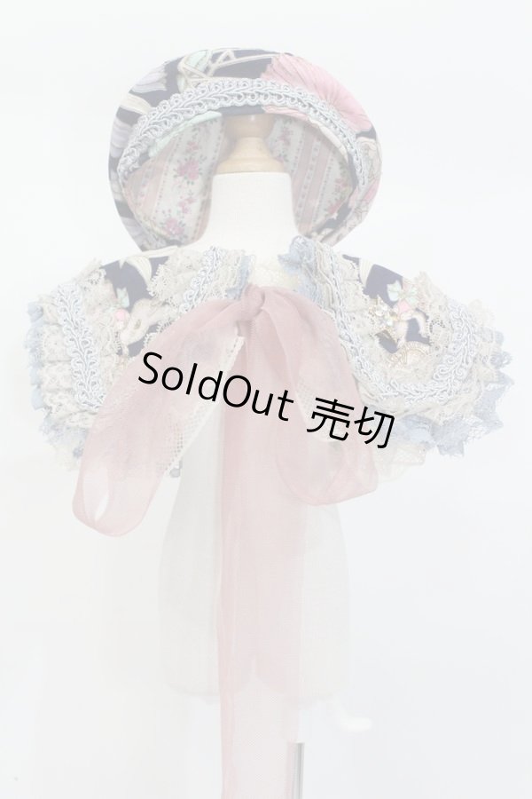 画像1: 60cmドール/OF:ベレー帽+つけ襟セット:angeldear様製 S-25-11-02-308-GN-ZS (1)