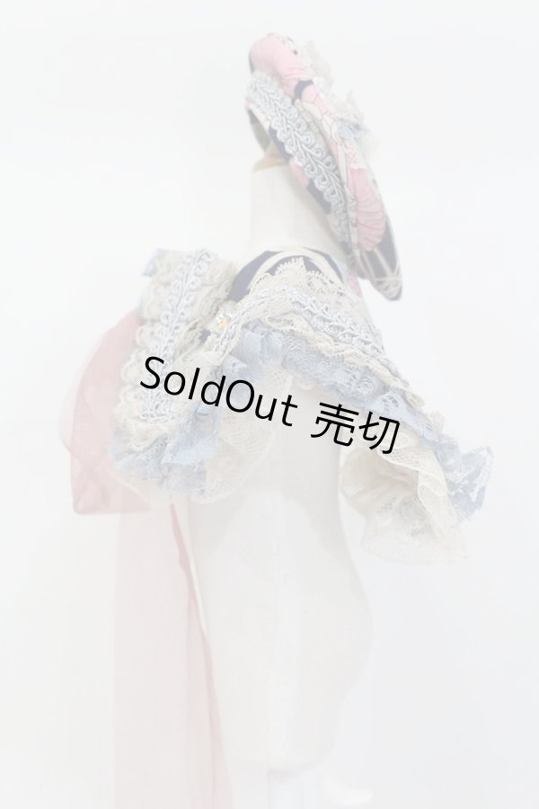 画像2: 60cmドール/OF:ベレー帽+つけ襟セット:angeldear様製 S-25-11-02-308-GN-ZS (2)