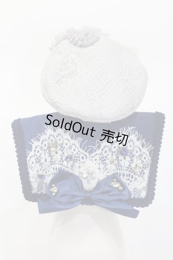 画像2: 60cmドール/OF:ベレー帽+つけ襟セット:angeldear様製 S-25-11-02-306-GN-ZS (2)