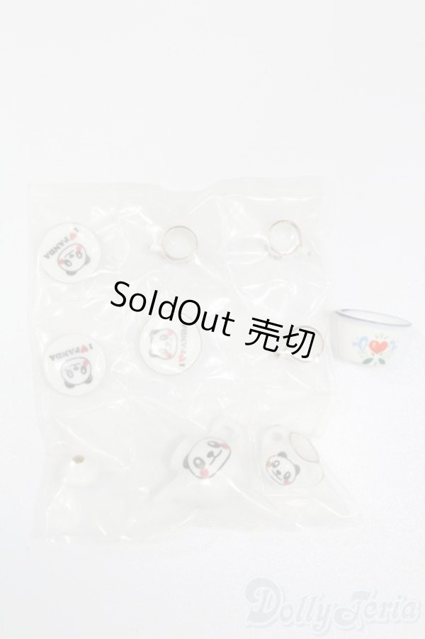 画像1: 1/6ドール/ミニチュア:パンダのティーパーティーセット S-25-11-16-502-GN-ZS (1)