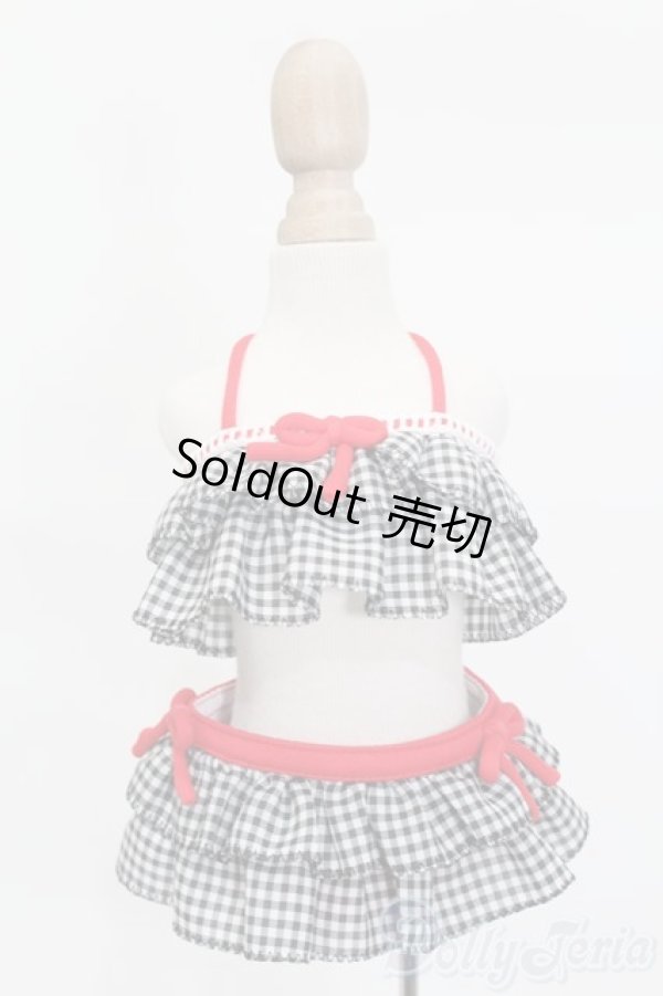 画像1: azone/OF:45ギンガムチェックフリル S-25-11-02-335-GN-ZS (1)