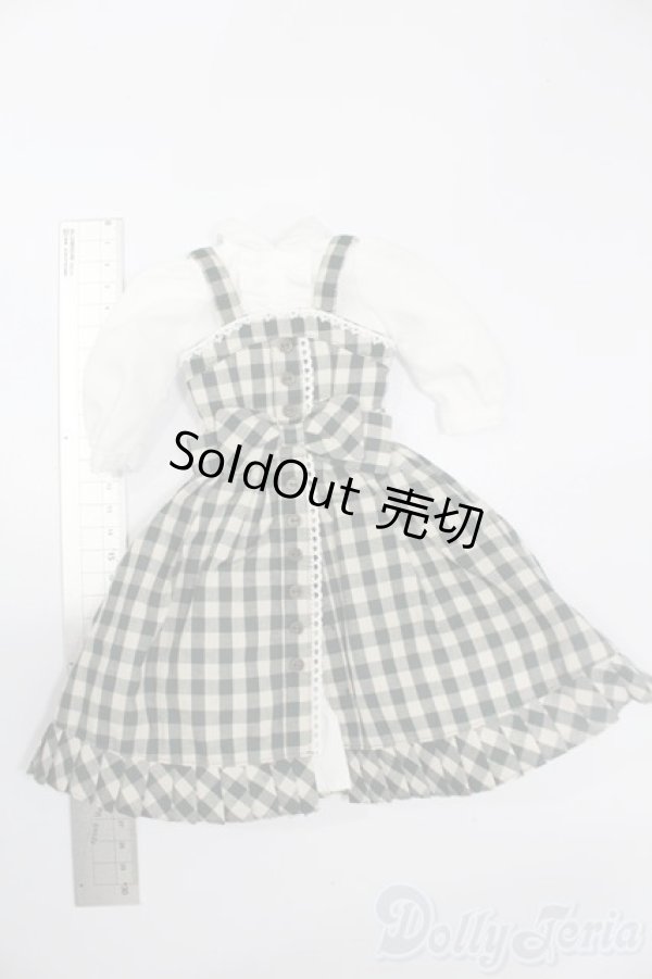 画像2: azone/OF:45陽だまりのふんわりチェックジャンスカset S-25-11-02-381-GN-ZS (2)