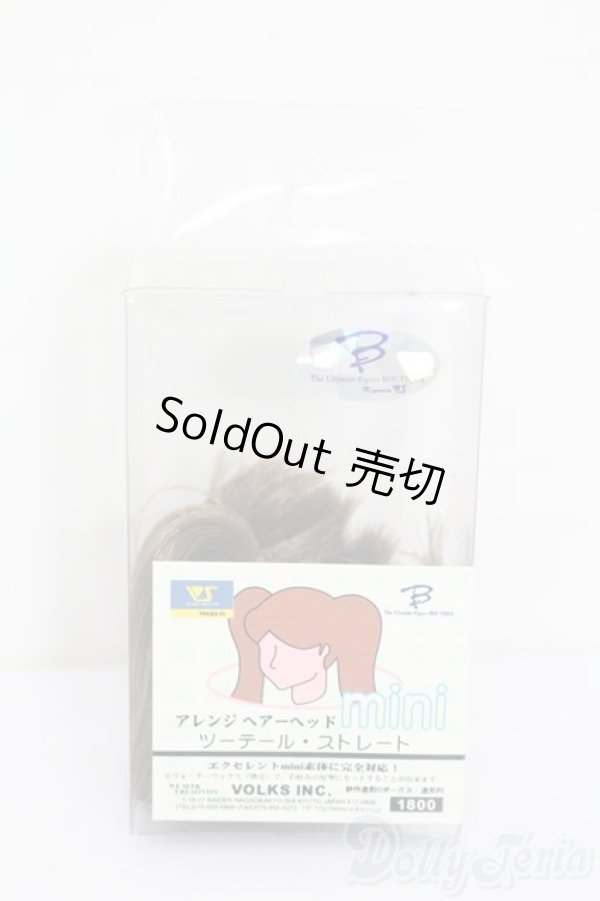 画像1: VOLKS/アレンジヘアーヘッドmini ツーテール・ストレート S-25-05-18-068-GN-ZS (1)