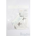 画像: SD/OF:エレガントレーシーショーツセット(ブルー＆グレー) S-25-06-08-177-GN-ZS