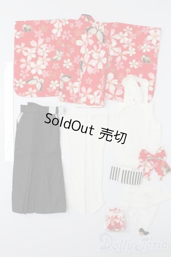 画像7: DD/OF 大正袴set(赤)(M+V Studio様製) S-26-01-04-226-TO-ZS (7)