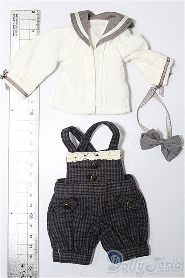 画像2: 幼SD/OF：マリンセーラーサロペットセット S-25-11-23-181-TO-ZS (2)