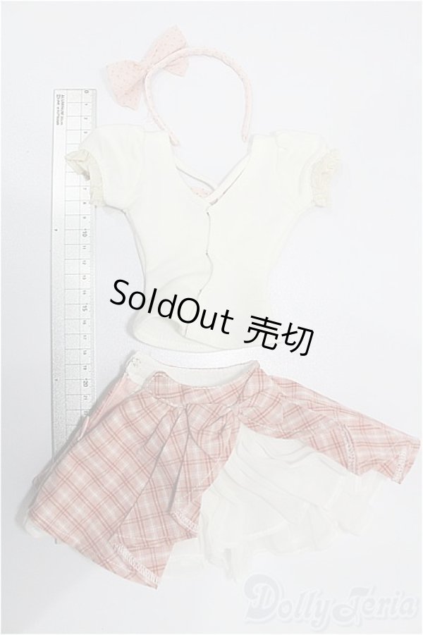 画像6: DD/OF：ピンクチェックフレアスカートセット S-25-12-07-077-TO-ZS (6)