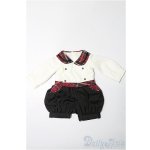 画像: 幼SD/OF:ふわふわ黒ねこオールインワン:VOLKS製 S-25-11-30-269-TO-ZS