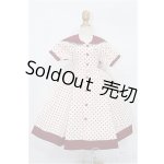 画像: 60cmドール/OF ドット柄エプロンワンピース(Melody.C様製) S-25-12-21-177-TO-ZS