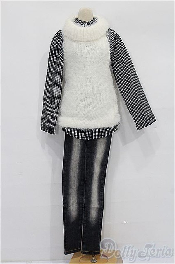 画像1: DD/OF:ホワイトモヘアホルターネックセット S-26-01-11-324-TO-ZS (1)