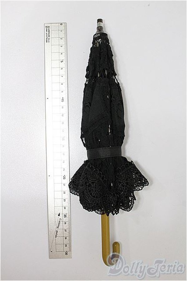 画像4: SD/ドルフィー用エレガントノワールレース日傘 S-26-02-08-161-TO-ZS (4)