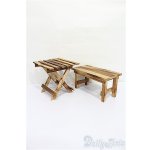 画像: 40cmドールサイズ/机+椅子 S-26-02-15-270-TO-ZS