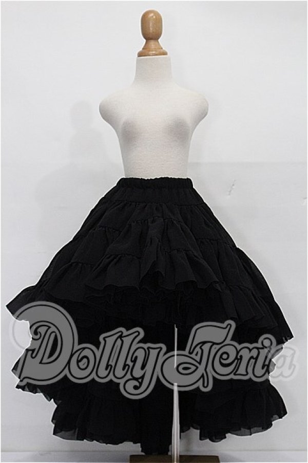 画像1: SD/OF:プリンセスぽんぽんパニエ（黒）・ミニ S-26-03-01-125-TO-ZS (1)