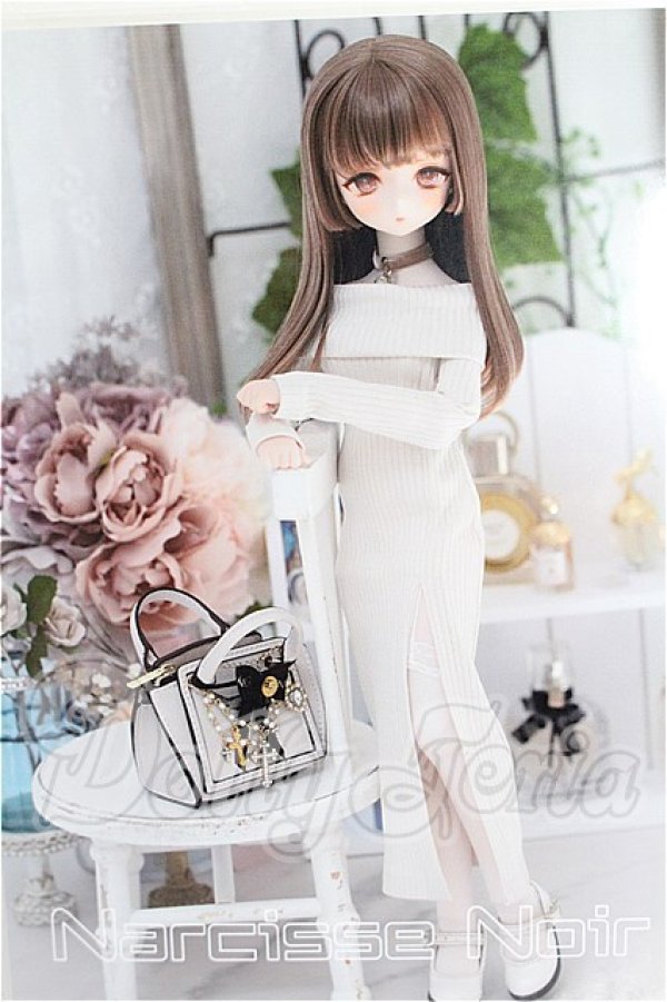 画像1: MDD/OF スリット入りオフショルダーニット(Narcisse Noir) S-26-03-08-275-TO-ZS (1)