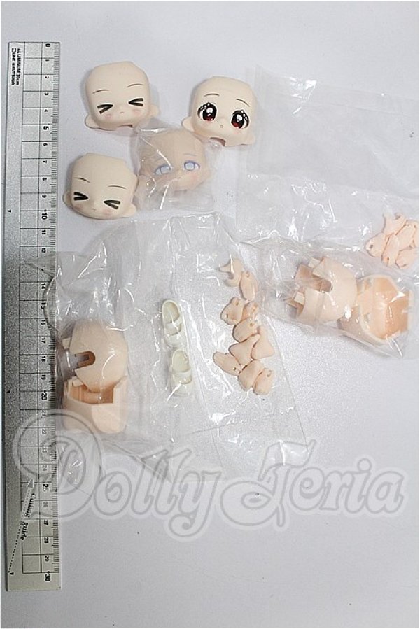 画像2: 1/12サイズドール/ブラインドドール:フェイスパーツ S-26-03-29-270-TO-ZS (2)