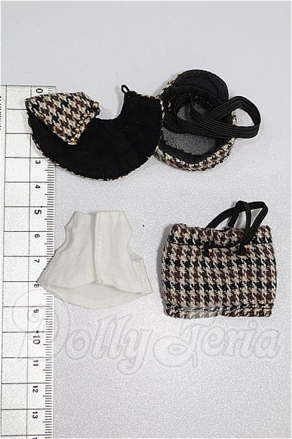 画像2: QLY work /OF:千鳥格子ドレスセット S-26-08-30-315-TO-ZS (2)