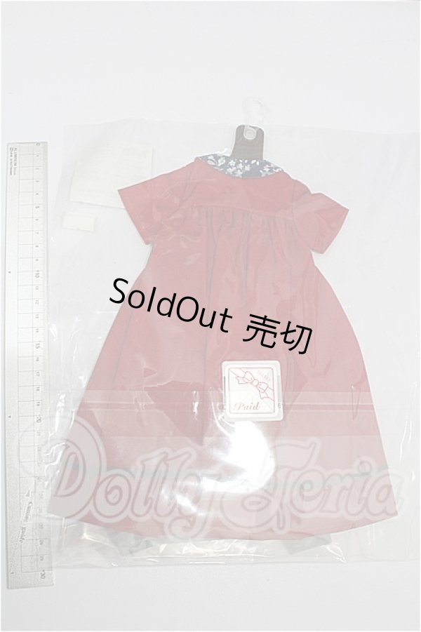 画像2: SDM＆MDD/OF：よそゆきワンピセット（ダークレッド）・ミニ S-26-10-11-110-TO-ZS (2)
