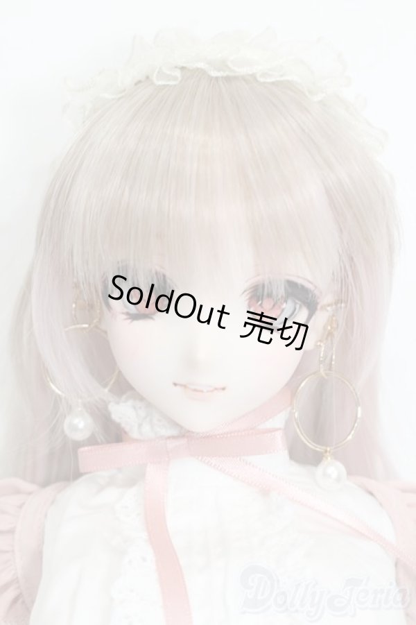 画像1: DDdy/DDH-09:カスタムヘッド(アイ+ピアスx3ペア付)+ウィッグ(少々乱れ)+ボディ+スワローテイルメイドセット一部(ピンク/ボークス) S-25-06-22-594-YB-ZS (1)