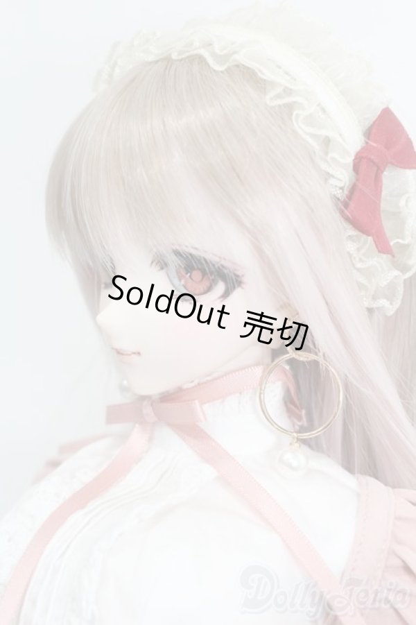 画像2: DDdy/DDH-09:カスタムヘッド(アイ+ピアスx3ペア付)+ウィッグ(少々乱れ)+ボディ+スワローテイルメイドセット一部(ピンク/ボークス) S-25-06-22-594-YB-ZS (2)