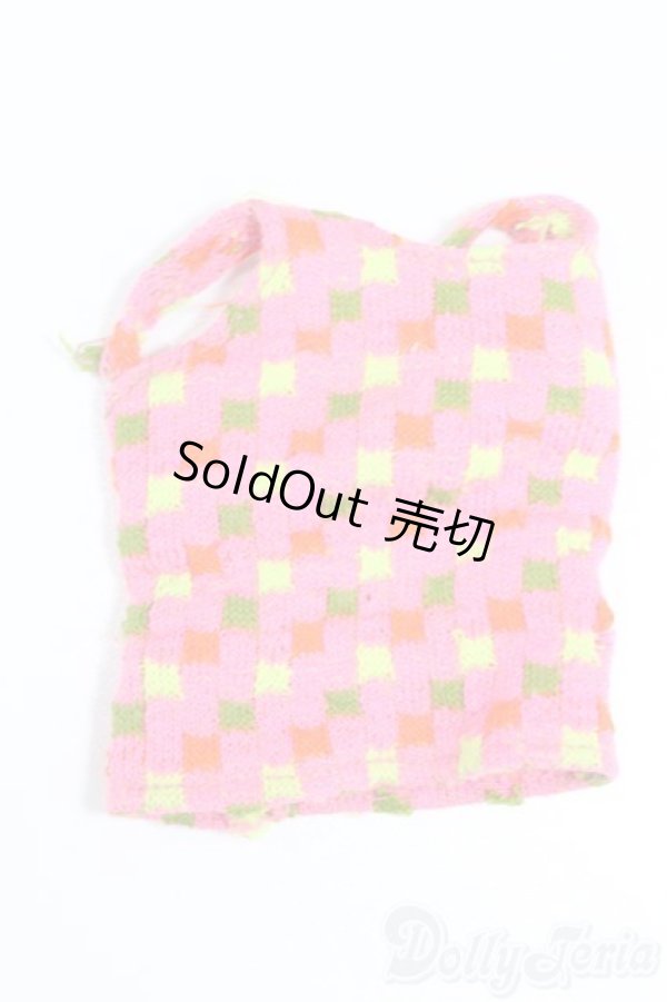 画像1: マテルバービー/OF:1968 Barbie Swimsuit Top#1160 Twist N Turn Pink Green Knit S-26-09-13-401-GN-ZS (1)
