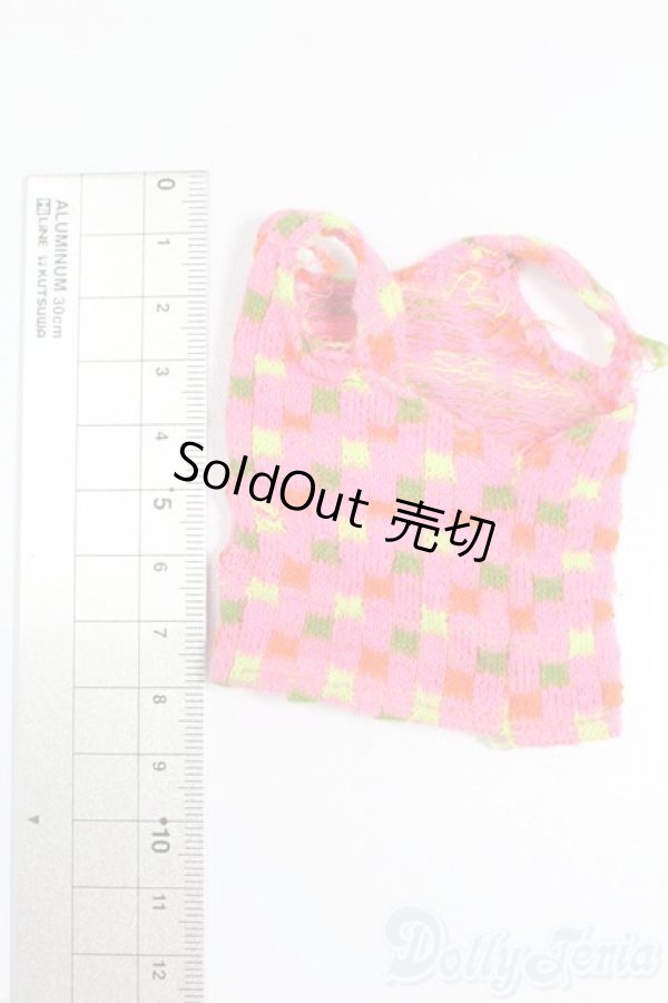 画像2: マテルバービー/OF:1968 Barbie Swimsuit Top#1160 Twist N Turn Pink Green Knit S-26-09-13-401-GN-ZS (2)