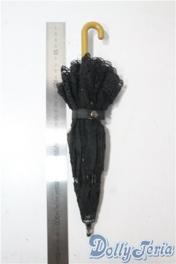 画像2: SD/ドルフィー用エレガントノワールレース日傘 U-25-08-26-098-GN-ZU (2)