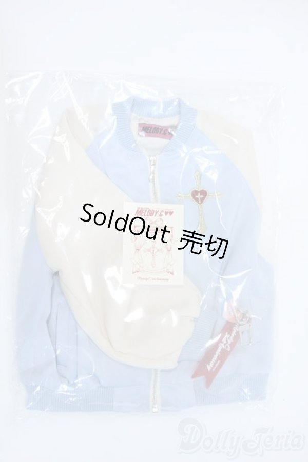 画像1: SD17BOY/OF:チャーム付き刺繍スカジャン Melody.C様製 Y-25-04-30-085-GN-ZY (1)