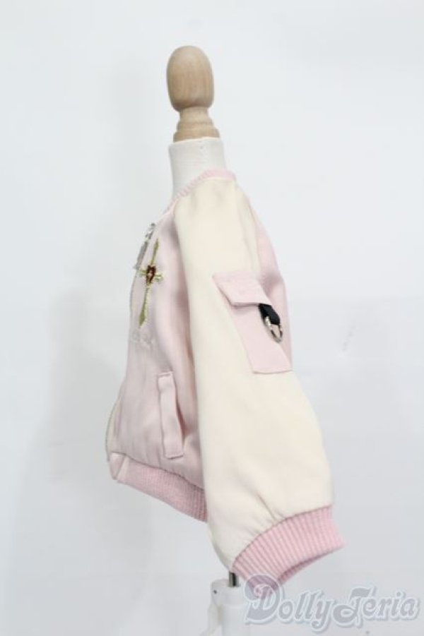 画像2: MSD＆SDM/OF:チャーム付き刺繍スカジャン Melody.C様製 S-25-05-04-038-GN-ZS (2)
