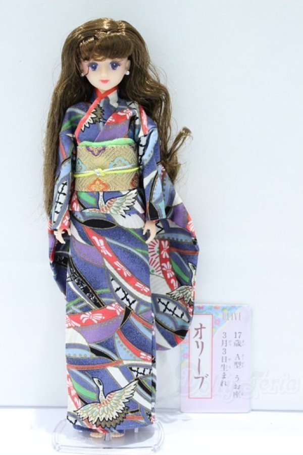 画像4: ジェニー/ジェニーフレンド きものオリーブ S-25-12-21-418-GN-ZS (4)