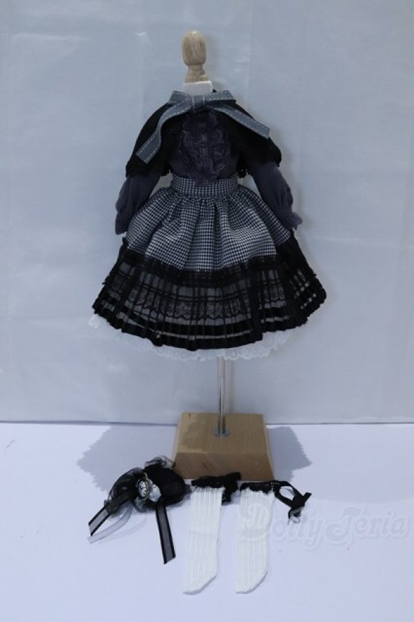 画像1: SDM＆MSD/OF:LolitaHoundstooth_monotone S-26-02-08-058-GN-ZS (1)