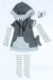 画像1: MDD/OF:さめパーカーワンピースセット cloth-lab.様製 S-25-11-09-540-GN-ZS (1)