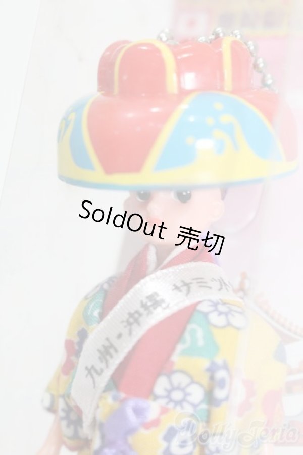 画像2: リカちゃん/キーホルダー 琉球リカちゃん 花笠 S-25-10-12-341-GN-ZS (2)