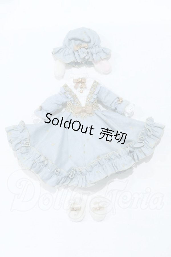 画像1: 30cmサイズドール/OF:ダブルガーゼナイトドレス セット 『月見る羊』 しゅがりぃ りずむ様製 S-26-05-31-578-GN-ZS (1)