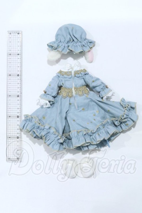 画像2: 30cmサイズドール/OF:ダブルガーゼナイトドレス セット 『月見る羊』 しゅがりぃ りずむ様製 S-26-02-22-036-GN-ZS (2)