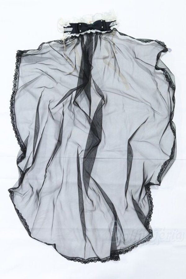 画像4: 40cmサイズドール/OF:MELODY.C様製 ウエディングヘッドドレス(黒) S-26-01-11-074-GN-ZS (4)