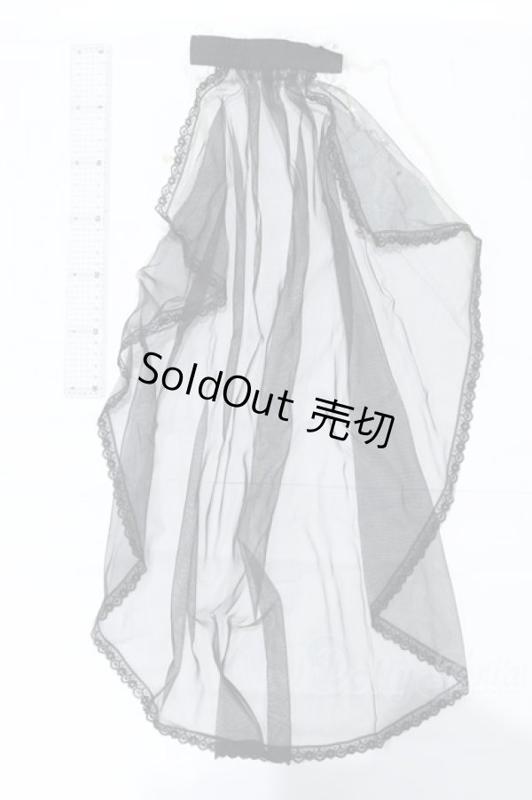 画像5: 40cmサイズドール/OF:MELODY.C様製 ウエディングヘッドドレス(黒) S-26-01-11-074-GN-ZS (5)