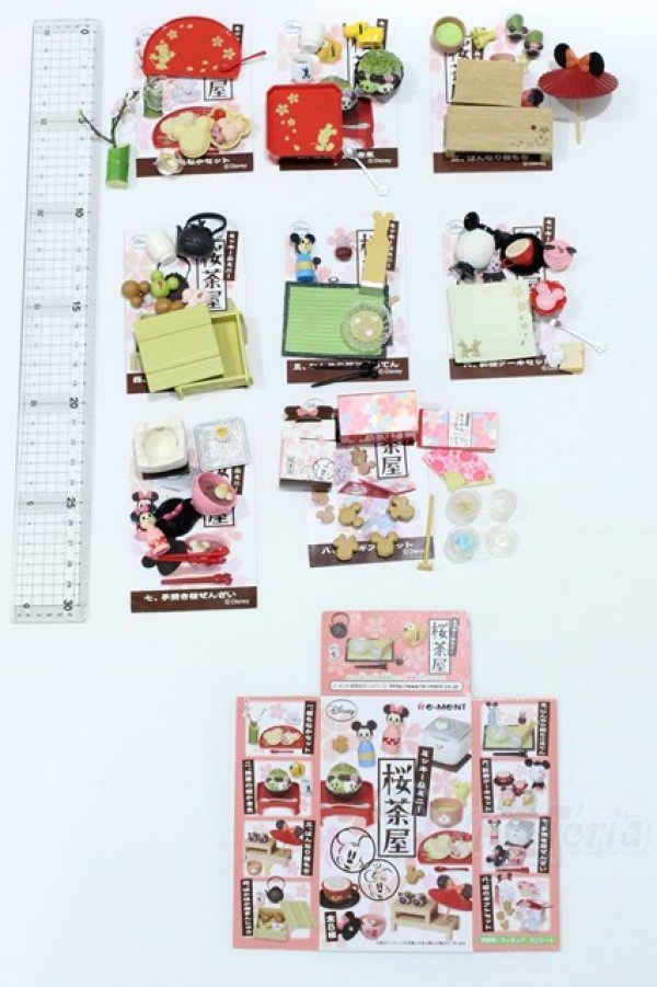 画像2: 1/6サイズドール/ミニチュア:ミッキー＆ミニー 桜茶屋 S-25-09-28-044-SK-ZS (2)