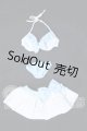 画像: azone/50cmOF:AZO2フリルビキニセット ホワイト×サックス S-26-04-19-041-SK-ZS